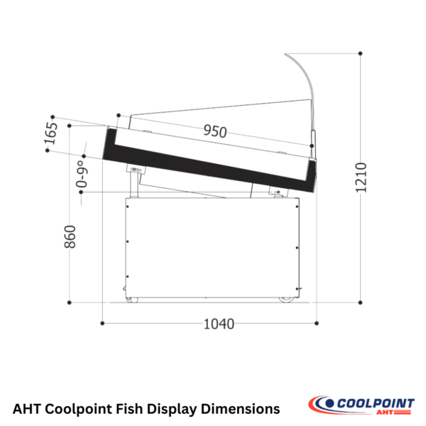 AHT Coolpoint Fish Display Side